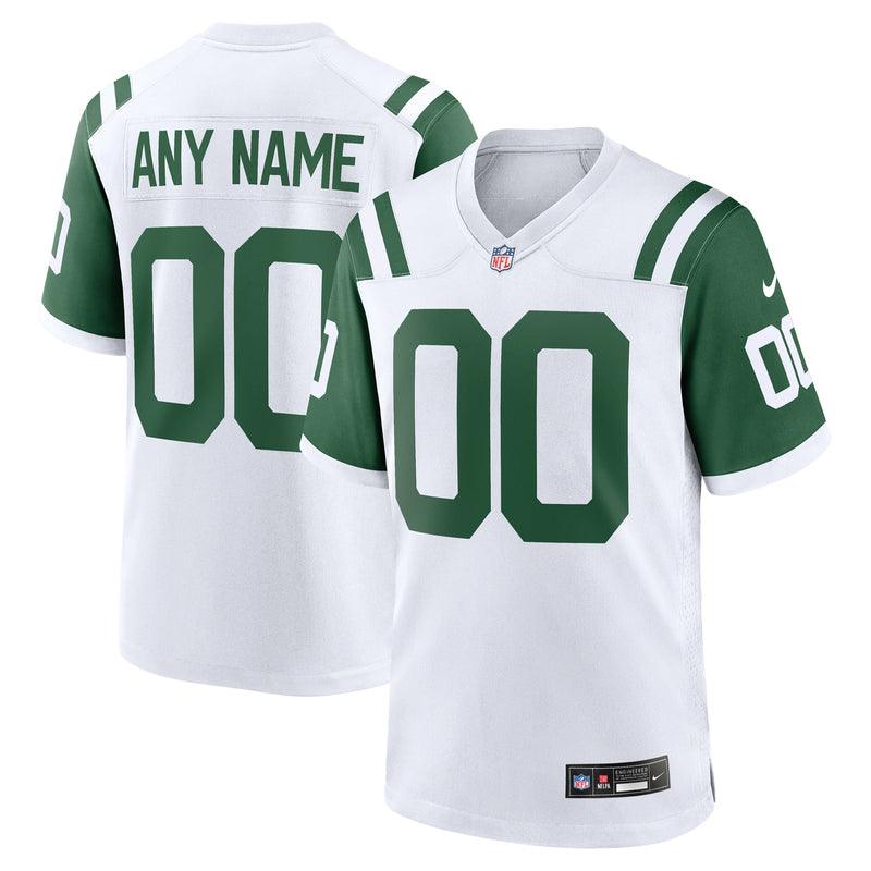 New York Jets Nike Classic Alternate Custom Jersey - White