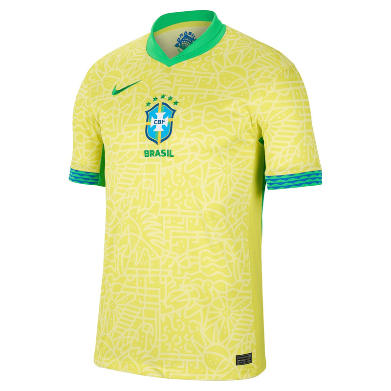 Brazil National Team Nike 2024 Home Stadium Jersey – Yellow