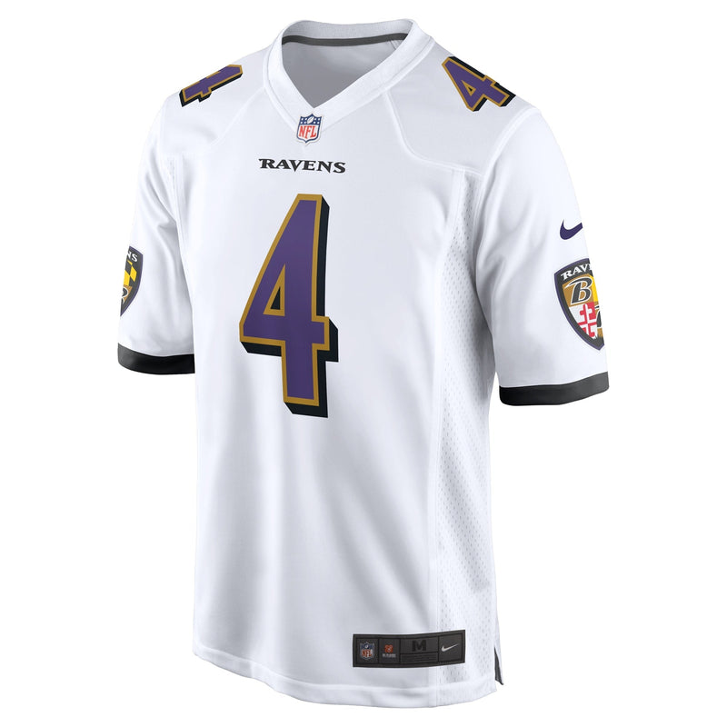 Zay Flowers Baltimore Ravens Nike Game Jersey - White