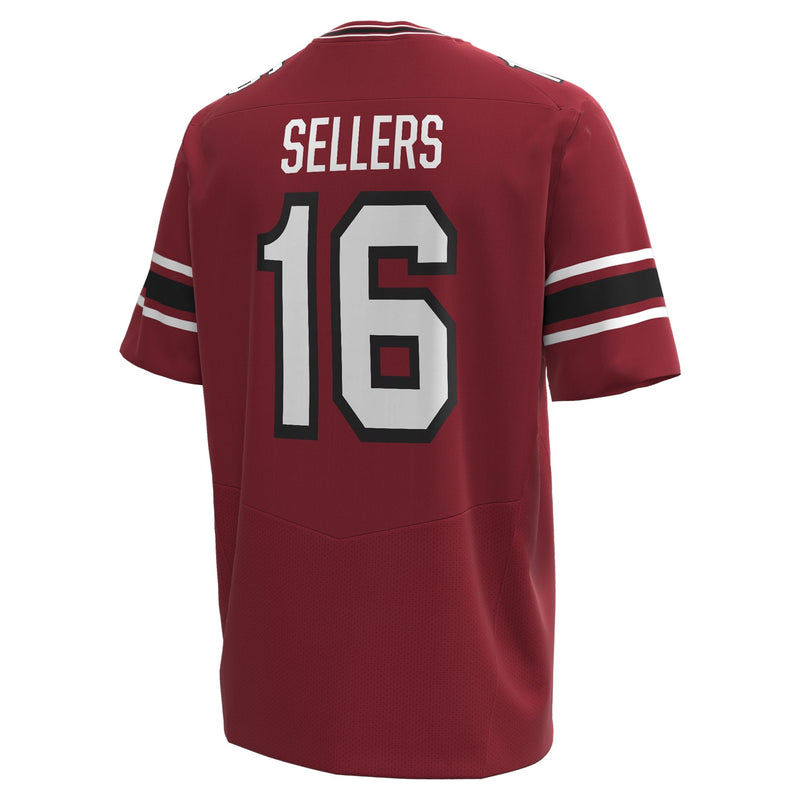 LaNorris Sellers South Carolina Gamecocks Under Armour NIL Football Player Jersey - Garnet