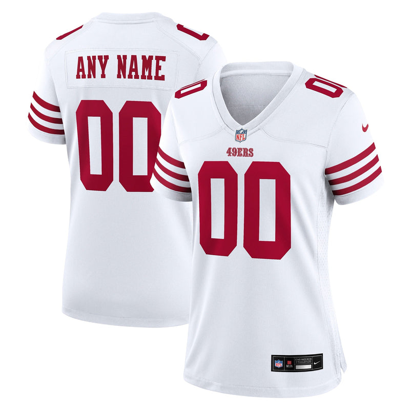 San Francisco 49ers Nike Road Game Jersey - Custom - Womens