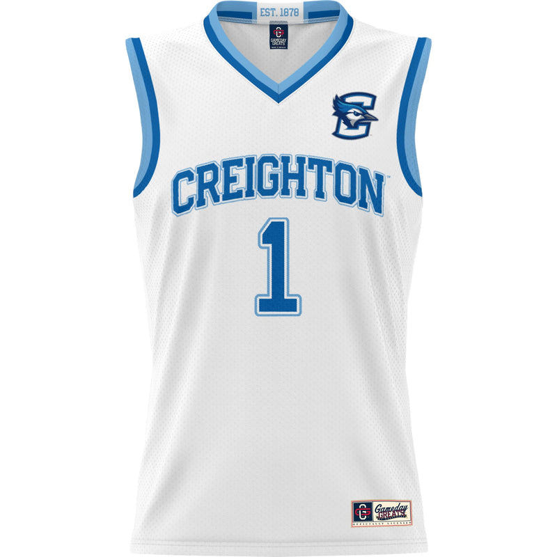 #1 Creighton Bluejays GameDay Greats Unisex Lightweight Basketball Jersey - White