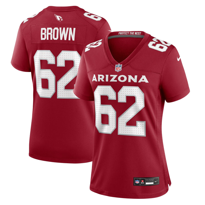 Evan Brown Arizona Cardinals Nike Women's Game Jersey - Cardinal