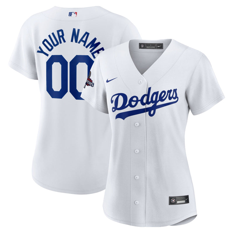 Los Angeles Dodgers Nike Women's 2024 World Series Champions Home Custom Jersey - White