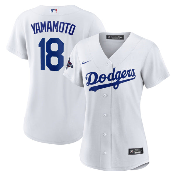 Yoshinobu Yamamoto Los Angeles Dodgers Nike Women's 2024 World Series Champions Home Player Jersey - White