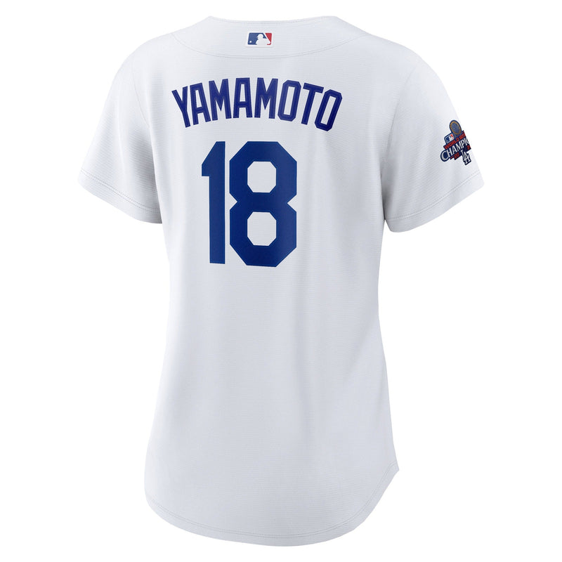 Yoshinobu Yamamoto Los Angeles Dodgers Nike Women's 2024 World Series Champions Home Player Jersey - White