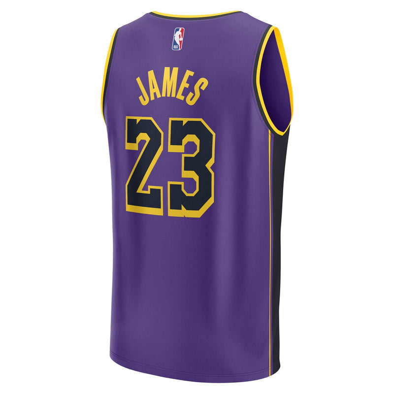 LeBron James Los Angeles Lakers Fanatics Youth Fast Break Player Jersey - Statement Edition - Purple