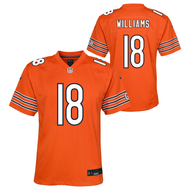 Caleb Williams Chicago Bears Nike Youth Alternate Game Jersey - Orange