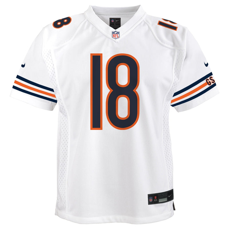 Caleb Williams Chicago Bears Nike Youth White Game Jersey - White