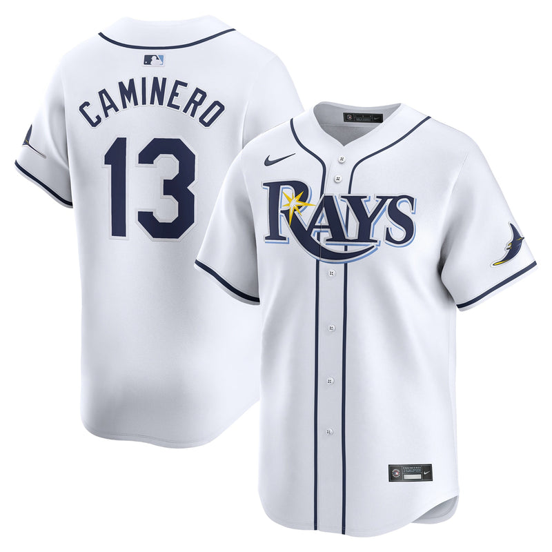 Junior Caminero Tampa Bay Rays Nike Youth Home Limited Player Jersey - White