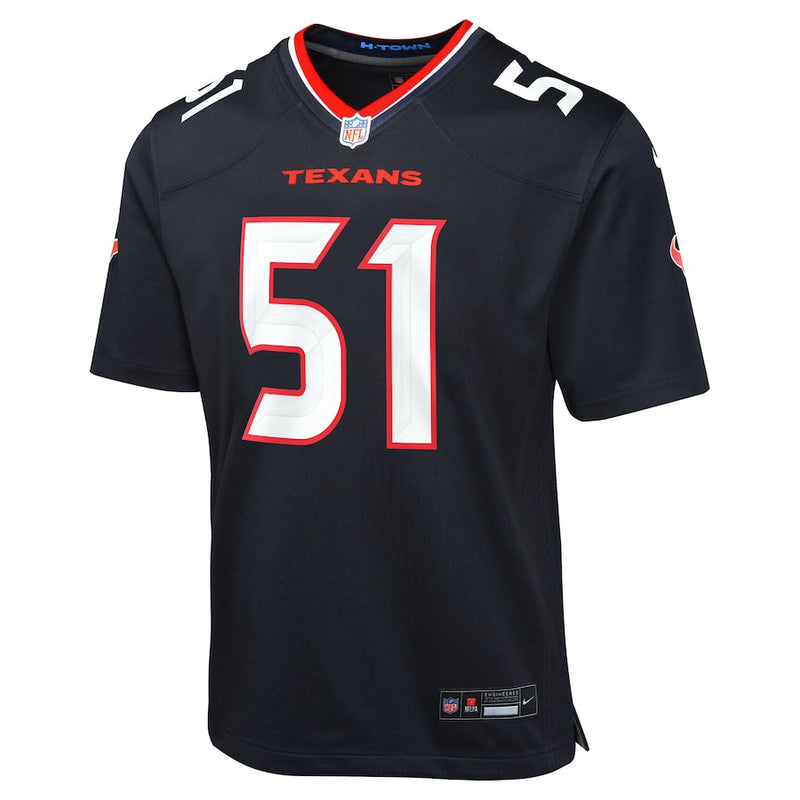 Will Anderson Jr. Houston Texans Nike Youth Game Jersey - Navy