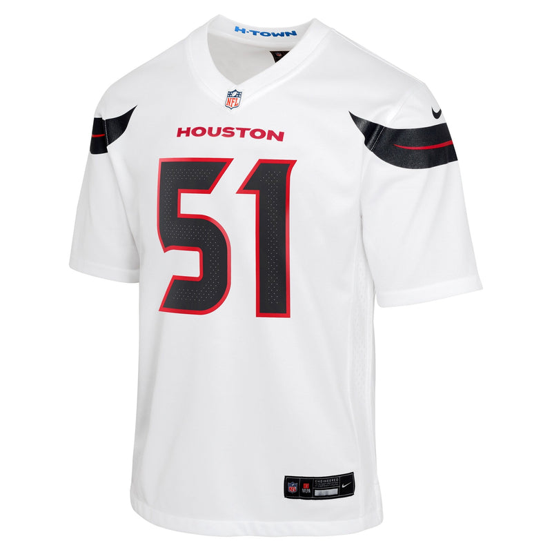 Will Anderson Jr. Houston Texans Nike Youth Game Jersey - White